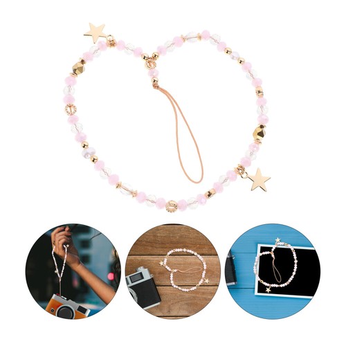 Beaded Phone Wrist Strap Cellphone Lanyard Wristlet Bracelet Phone Hanging Decor - 第 6/12 張圖片