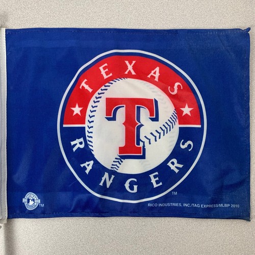 2x MLB 2010 Rico Texas Rangers 11" X 14" Window Mount 2-Sided Car Flag - Picture 7 of 11