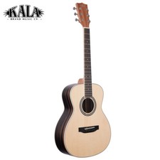 Kala Solid Spruce Top Ebony Orchestra Mini Acoustic Guitar Ka-gtr-om-seb