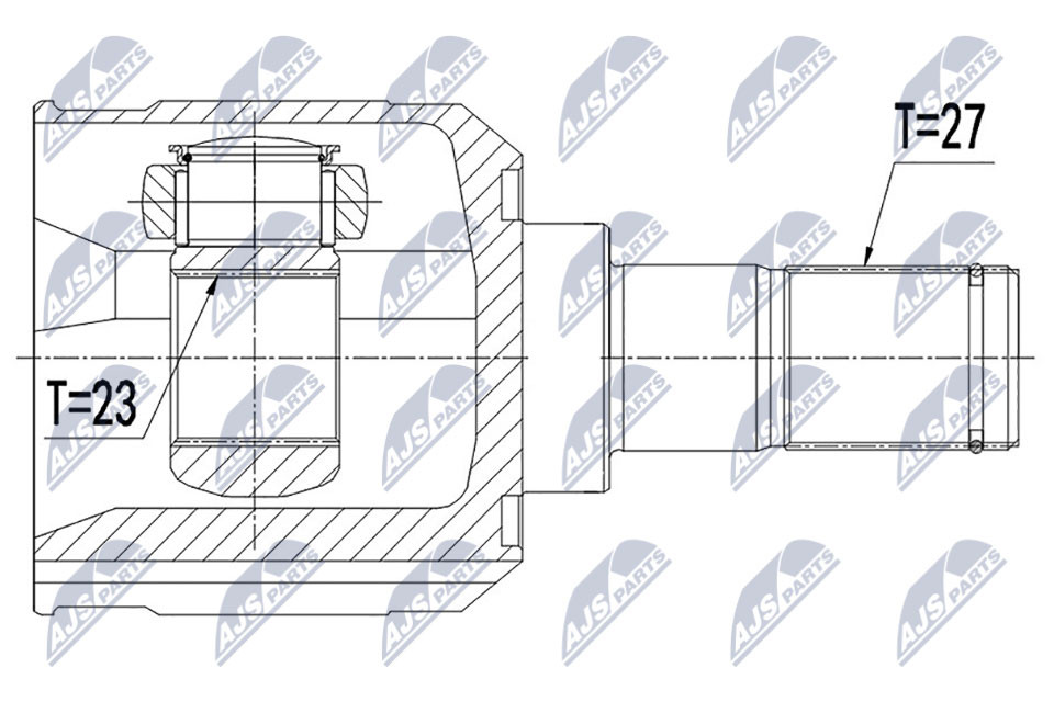 N.T.Y. NPW-HY-546.NTY Joint Kit, drive shaft for HYUNDAI - Image 5
