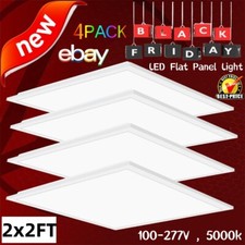 LED Flat Panel Troffer 2x2 FT 45W , Edge-Lit Drop Ceiling Lights, 5000K Daylight