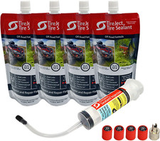 Off Road Tubeless Tire Sealant Kit Fix And Prevent Flat Tires Seal Punctures Lea