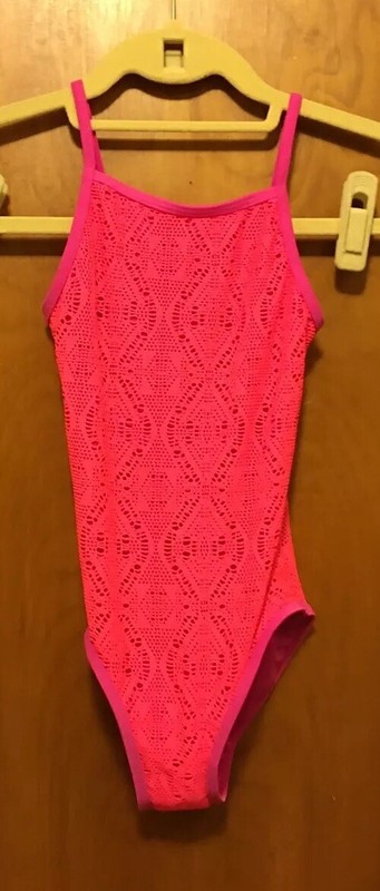 Childrens Place Girls S 5 6 Swim Suit Pink Bathing Suit