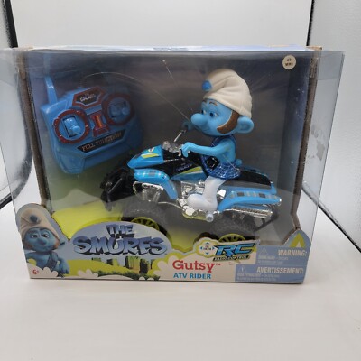 THE SMURFS GUTSY ATV RIDER  R/C REMOTE CONTROL 4 WHEELING