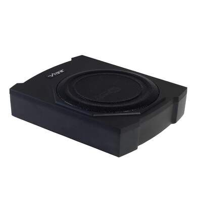 Vibe Untersitz Subwoofer 10 Zoll Aktiv Slim Auto Sub mit Bass Fernbedienung 180W RMS
