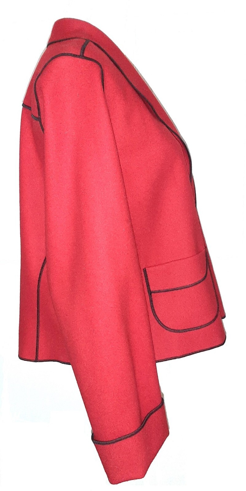 Pendleton Women's Medium Red Wool Open-Front Lt-W… - image 2