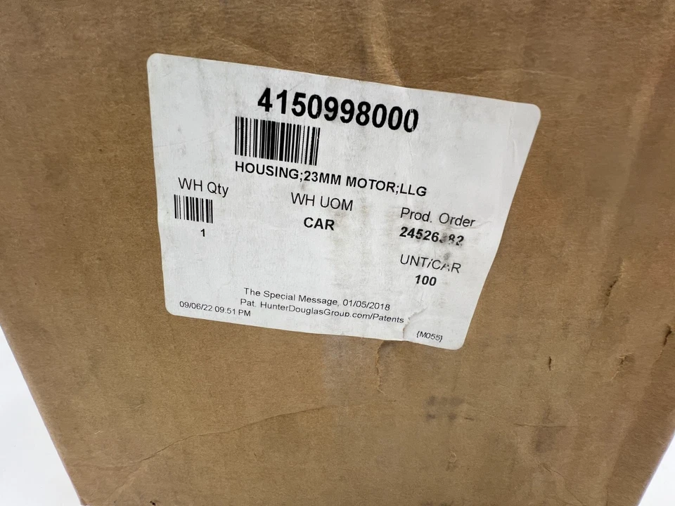 Box of 100 Housing 23mm Motor; LLG, 4150998000, WH UOM CAR, Cream White - Image 2 of 4
