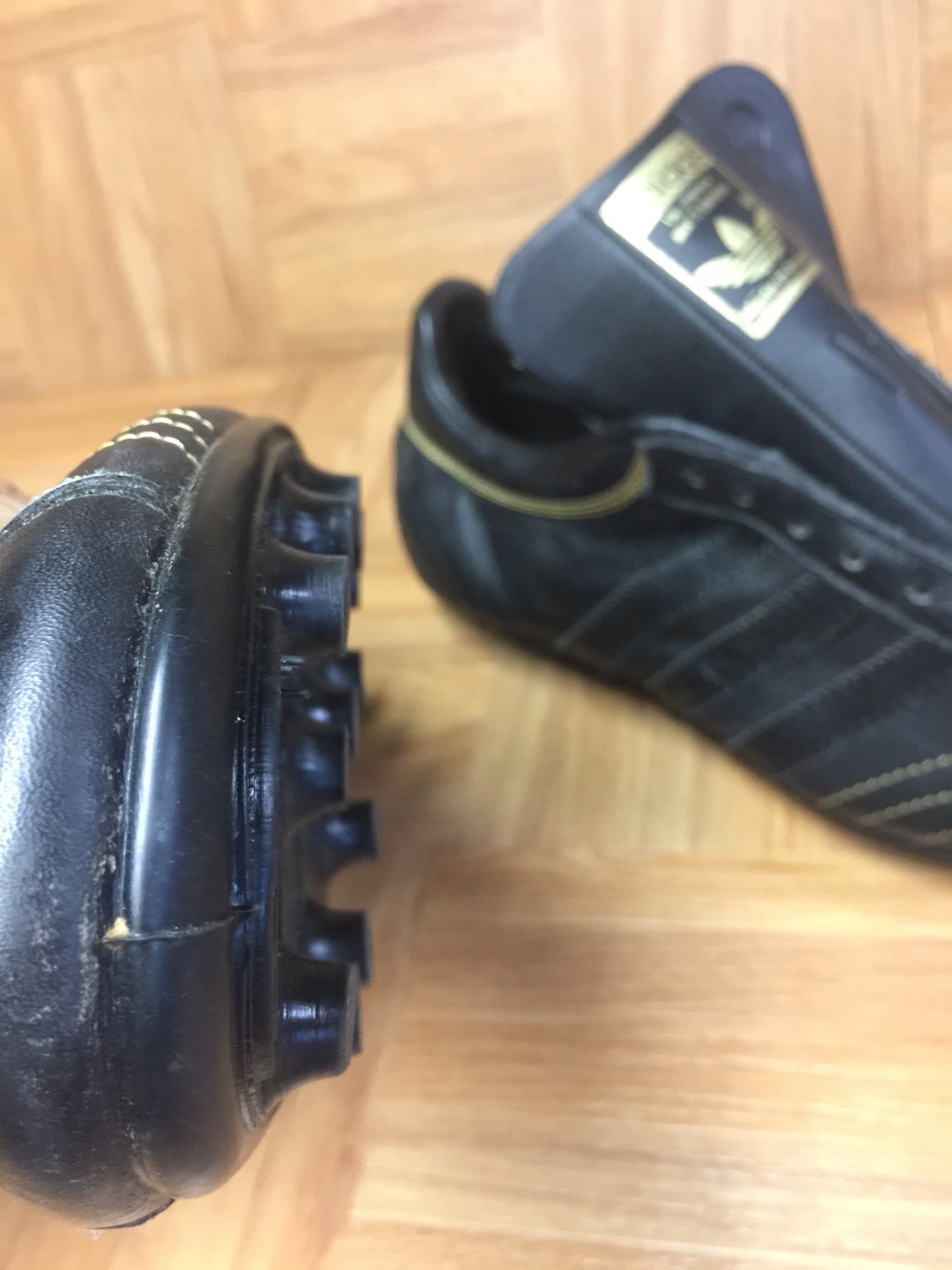 RARE🔥 Adidas Made In Romania Soccer Cleats Black Pre… Gem