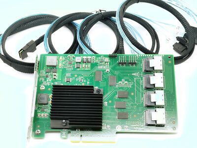 OEM LSI 9201-16i 6Gbps 16P SAS HBA P19 IT Mode ZFS FreeNAS unRAID 4* Cable SATA