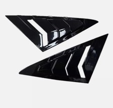 Gloss Black Front Window Louver Cover Trim For Vw Golf 7 Mk7 Mk7.5 2013-2019