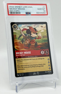 ❤超稀少❤Disney Lorcana✨ミッキー D23 PSA10✨未開封❤ Disney ディズニー ロルカナ/ ミッキー D23 限定 / PSA10 2022 Disney