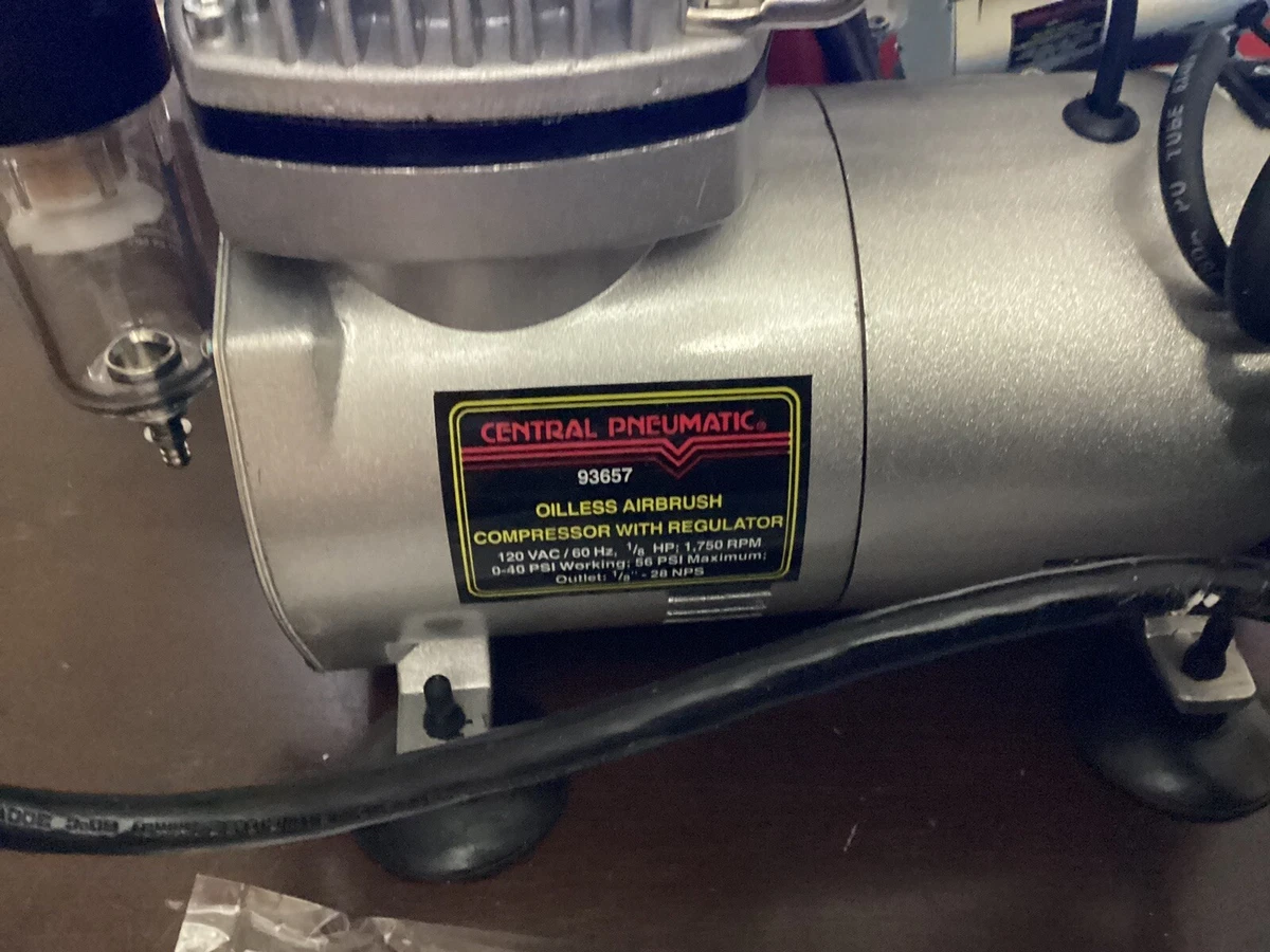  PointZero 1/5 HP Airbrush Compressor with Regulator