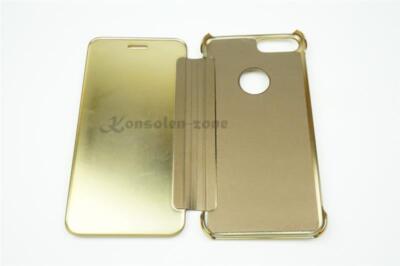 IPHONE 7 Plus / 5.5 LED VIEW FLIP CASE TASCHE GOLD COVER SCHUTZHÜLLE