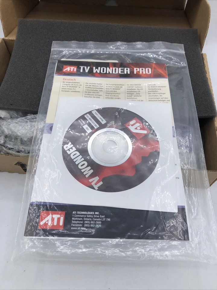 ATI TV Wonder Pro RCE Remote Control Edition PC TV-Tuner/Video Capture - New NIB - Image 2 of 4