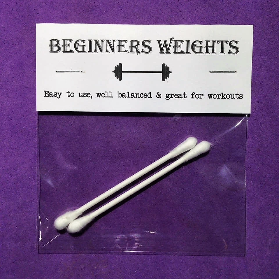 BE INSPIRED LTD Beginners Weights Novelty Gift Secret Santa Gym Lover Joke Present Birthday Xmas