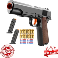 Realistic Toy Gun with Ejecting Soft Bullets,Pistol Toys Play EVA Foam Blaster