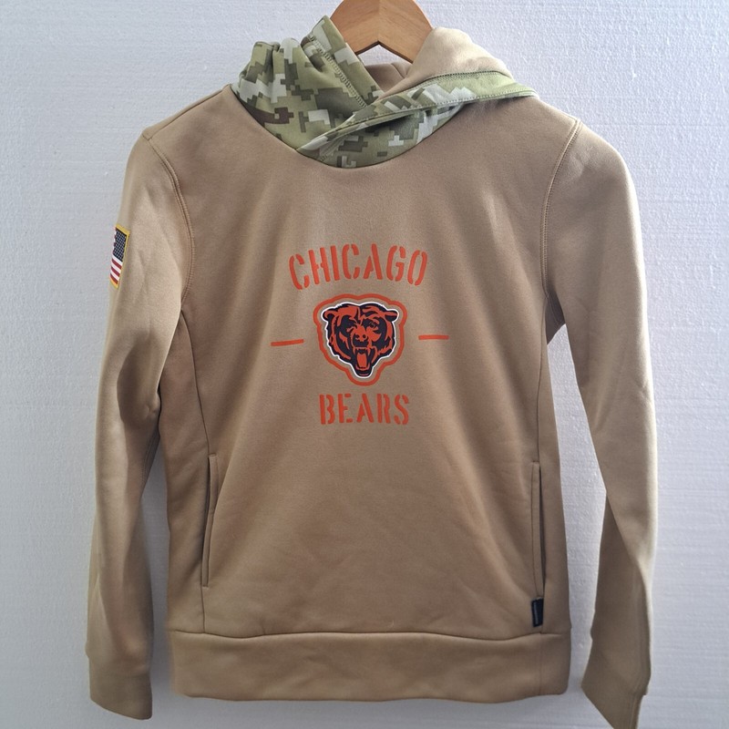 Nike Chicago Bears Hoodie Jacket Womens Size XS Salute to Service Onfield Camo