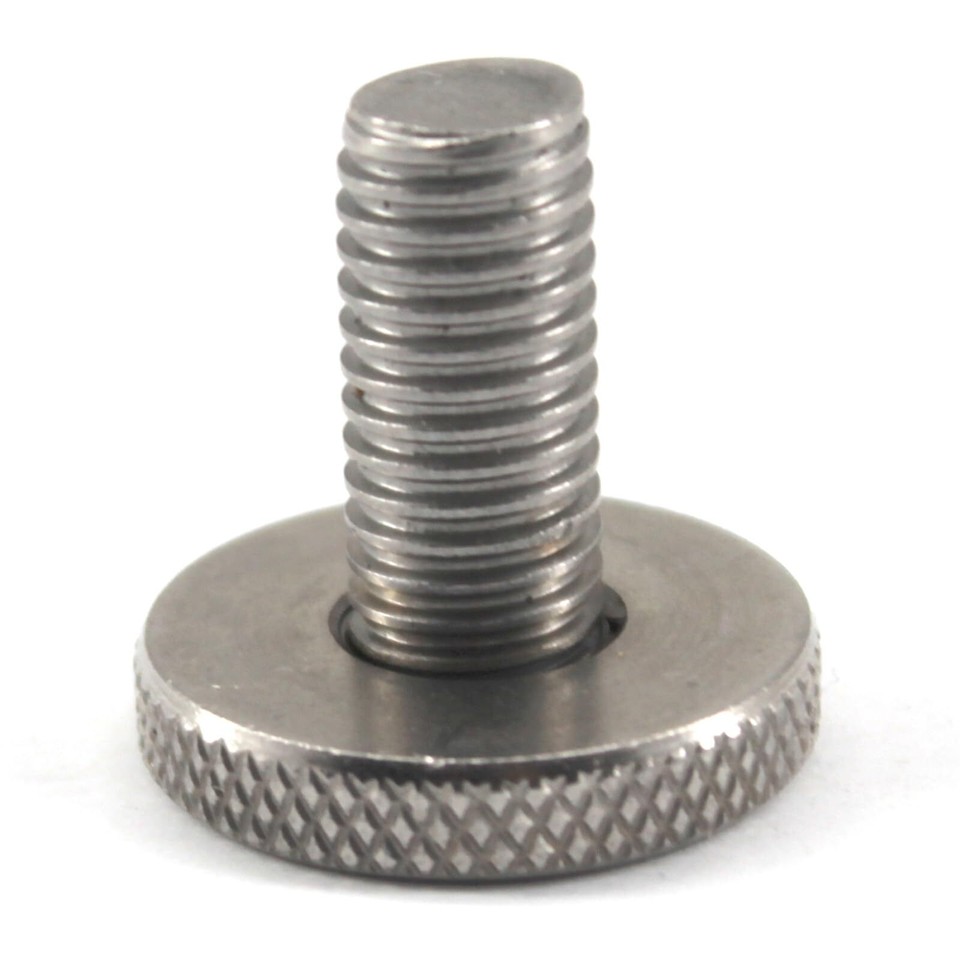 20 Pieces M4x10 Flat Knurled Head Screw 304 Stainless Steel Thumb