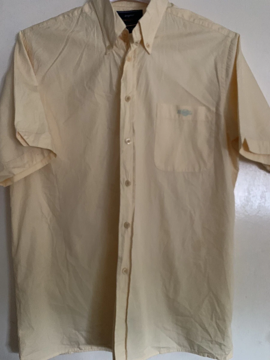 Men s Medium Original Henri Lloyd Short Sleeved Shirt.Pale Yellow