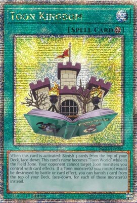Yugioh Toon Kingdom 1st Edition QCR Quarter Century Secret Rare NM - Free  Holo | eBay
