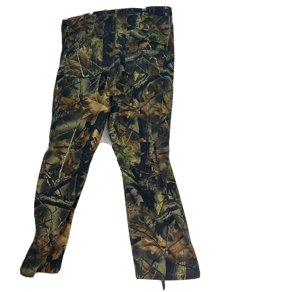 Trail Crest Men XL Waist 39”- 43” X 31” Highland Timber Camo Zip Cargo Pants - Image 2 of 4