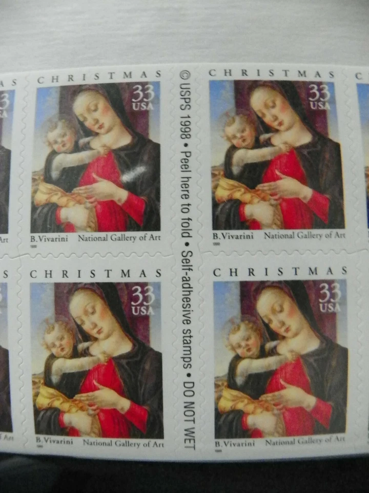 SCOTT #3355 VIVARINI  MADONNA & CHILD  BOOKLET STAMPS MNH - IN USPS PACKAGE - Image 2 of 2