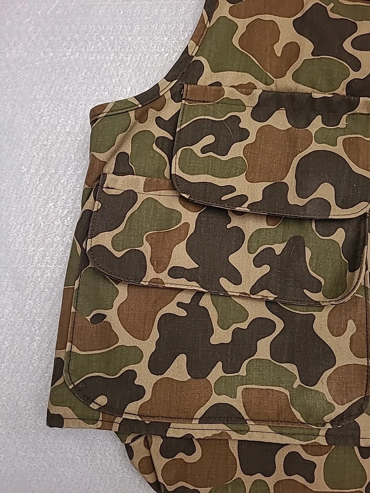 Redhead Bone Dry Vest Mens Extra Large Green Camo Corduroy Bird Hunt Game Pouch - Image 3 of 4