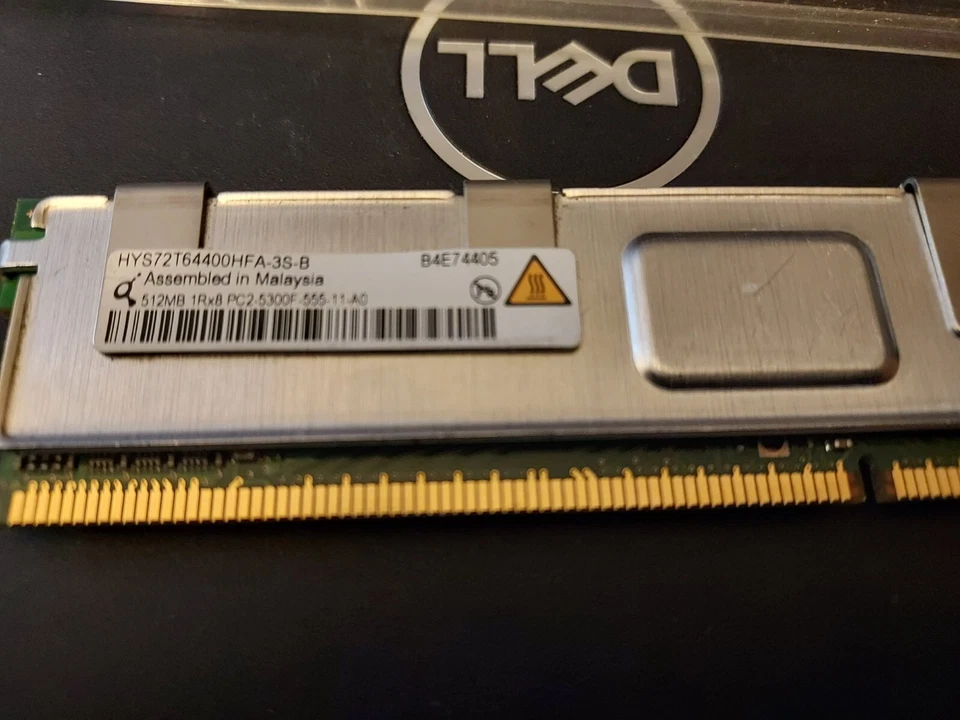 Qimonda HYS72T64400HFA-3S-B 512MB 1Rx8 PC2-5300 - Image 4 of 4