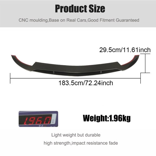 For Benz C292 GLE550 GLE43 15-19 Real Carbon Fiber Front Bumper Lip Spoiler - Picture 12 of 13