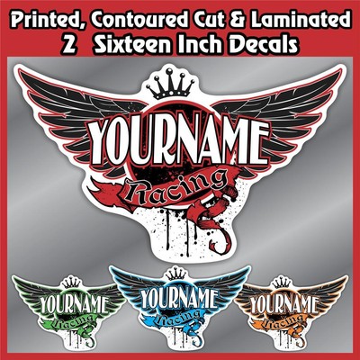 Custom Your Name Racing Decals Trailer Dirt Boat RV Sea ...