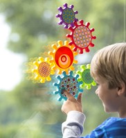 Hearthsong® Spinnin' Brightly Colored Gears - Suction Cup To Windows & Bathtub on sale Hearthsong® Spinnin' Brightly Colored Gears - Suction Cup To Windows & Bathtub on sale