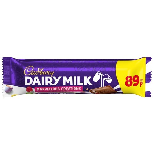Cadbury Dairy Milk Marvellous Creations Bar with Popping Candy & Jelly 24 x 47g - Picture 2 of 2