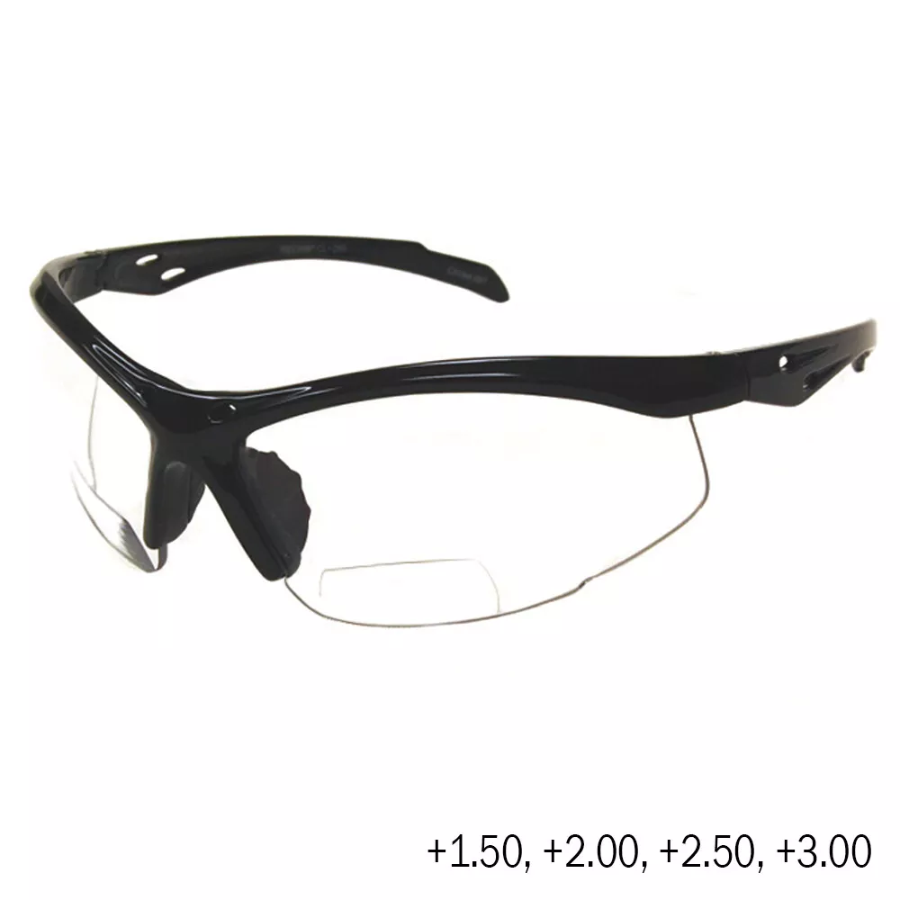 Custom Reading Glasses with Different Strength for Each Eye Black Clear-Left Eye / +1.50