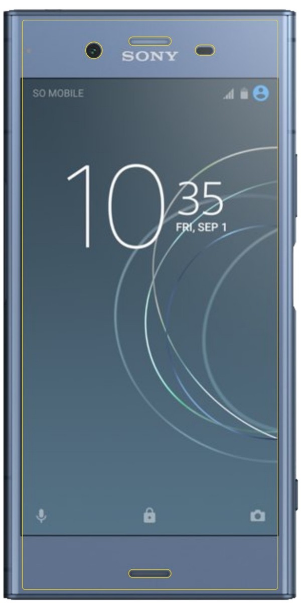 Dipos 6 Pellicole Protettive In Vetro Per Sony Xperia XZ1 - Crystalclear - Made In Germany