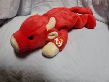 TY Beanie Baby - SNORT the Bull 9 inch - MWMTs Stuffed Animal Toy