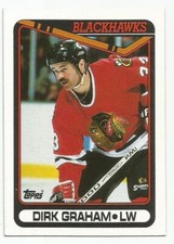 DIRK GRAHAM 1990-91 TOPPS CARD NM-MT+ CONDITION