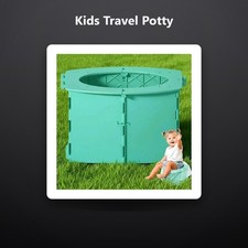 Kids Travel Potty Portable Foldable Design-with Leak-Proof Design 10 Cl...