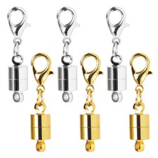 Magnetic Necklace Clasps and Closures, 18K Gold and Silver Jewelry Clasps and Cl