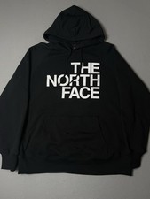 The North Face Womens Sz L Black Long Sleeve Pockets Pullover Hoodie Hooded Logo