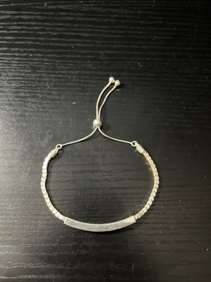 Woman s Sarda Boxchain Sterling Silver Adjustable Bracelet
