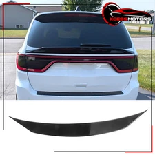 Fits 14-25 Dodge Durango Duckbill Style Gloss Black Rear Middle Spoiler Wing ABS
