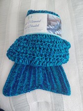 Z- Childs Gift, Mermaid Tail Blanket, Beautifully Knitted New
