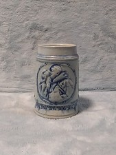 VINTAGE STONEWARE POTTERY FRIAR 4 1/2" BEER  MUG
