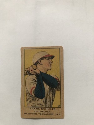 1919-21 Strip Cards - W514 Frank Schulte #10 (RC)