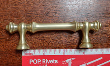 Amerdeco 10pk Brushed Brass Cabinet Pull Handles - 3" on center