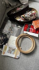 Gro&szlig;es Stick-Set / Handarbeits-Konvolut (nur komplett abzugeben)