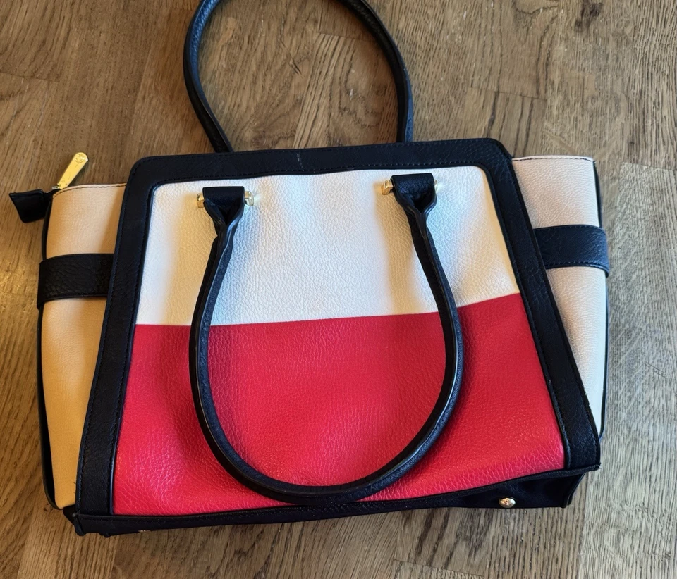 Charming Charlie Large Colorblock Handbag Classy Capsule Wardrobe  - Image 3 of 4