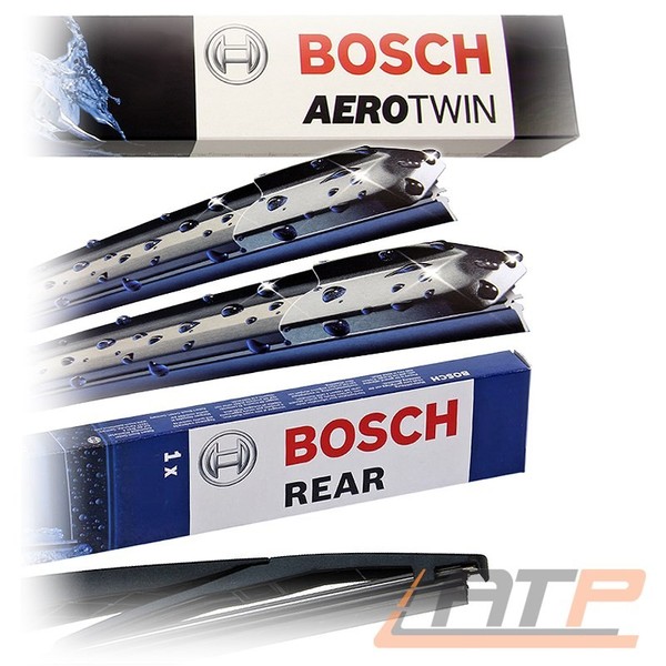 Scheibenwischer Original Bosch Aerotwin Wischer AF535 + Heckwischer H309-image