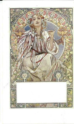 Vintage Artist Postcard. Alphonse Mucha . Czeck Period: 1935. - image 1 of 2