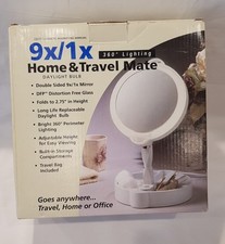 Home And Travel Makeup Mirror Daylight Bulb 9 Inch By 1 Inch Round(T-3)